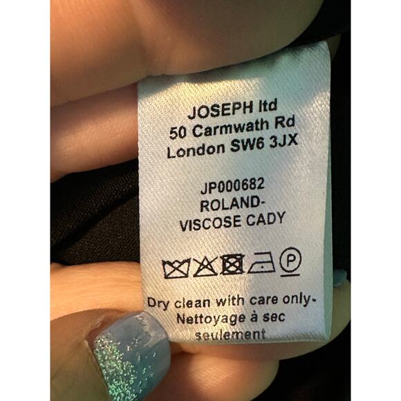 JOSEPH black doble button pencil midi skirt size 40 - US 8 - Picture 6 of 16